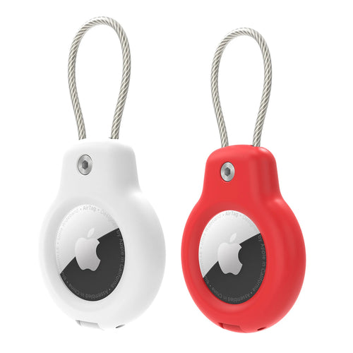 For Apple Airtag Case Hard Plastics Holder Anti-Loss Keychain With