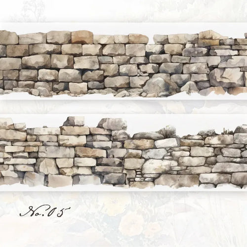 Journamm 50mm*2m PET Flower Wall Tapes Sticker Decor Junk Journal DIY