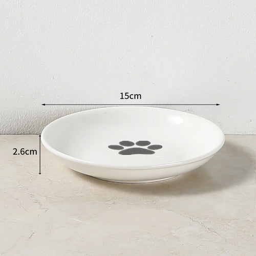 Pet Ceramic Bowl Nordic High Footed Ceramic Cat Food Bowl Snack Can