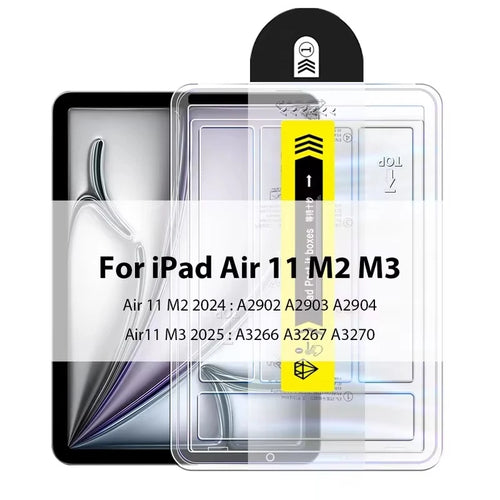 Easy Install Tempered Glass for iPad Pro 13 11 M4 M3 M2 for iPad Air