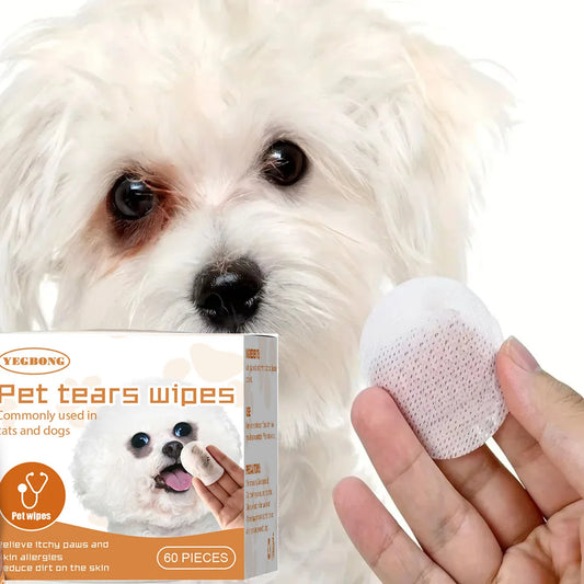 YEGBONG Pet Eye Wipe for Cats Dogs Remove Tear Marks Stain Cleaning