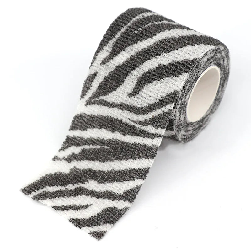 Animal Printed Self Adhesive Tattoo Elastic Bandage 4.5m Sports Wrap