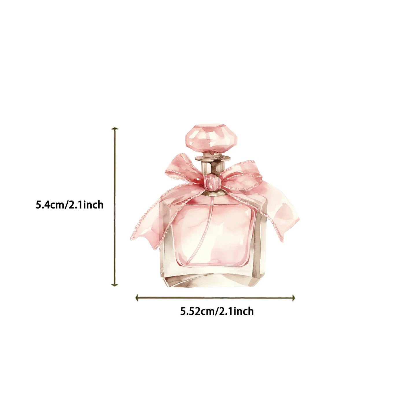 50Pcs Pink Fairy Tale Sticker Pack Transparent PET Phone Case Back