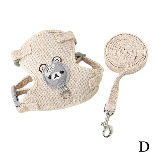 Lovely Small Pet Vest Chest Strap Dog Leash Traction Rope Walking Dog