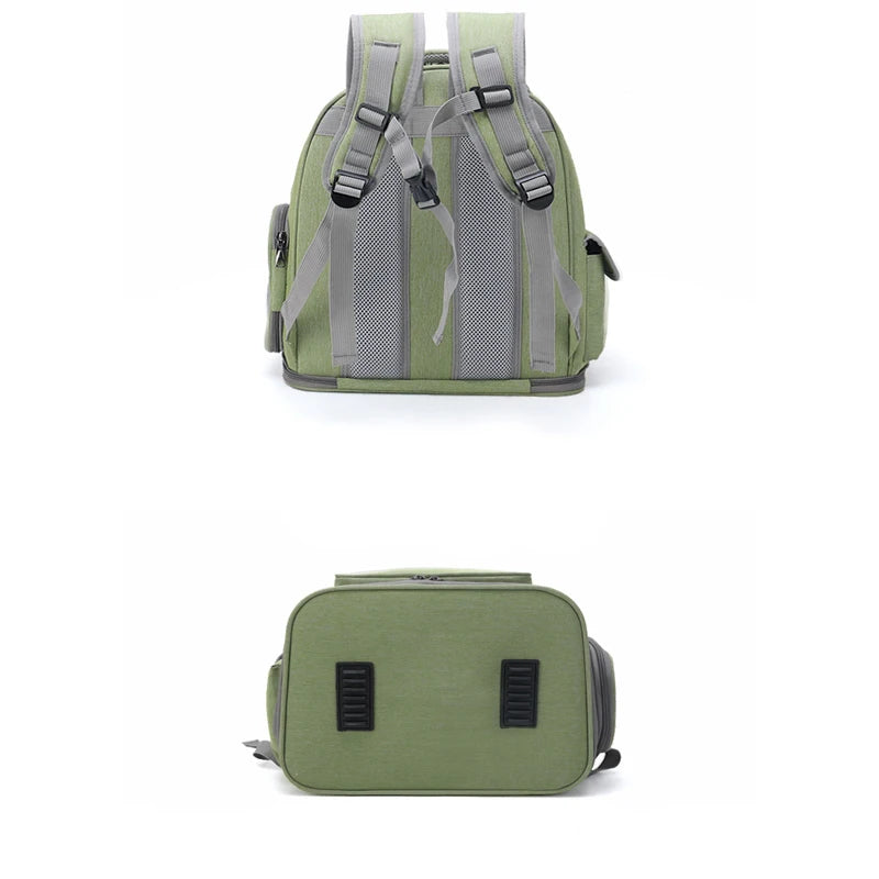 Transparent Folding Pet Carrier Backpack Travel Tote Cat Carrier Bag