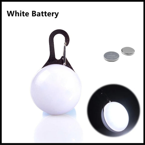 LED Glowing Pendant Flashlight Dog Cat Collar Pet Leads Glow