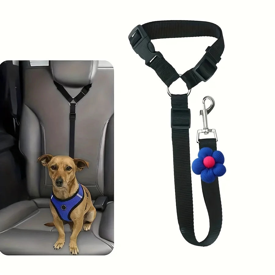 Dog Seat Belt for Vehicle Secure, Pet Car Tether Safety Leash for Dogs
