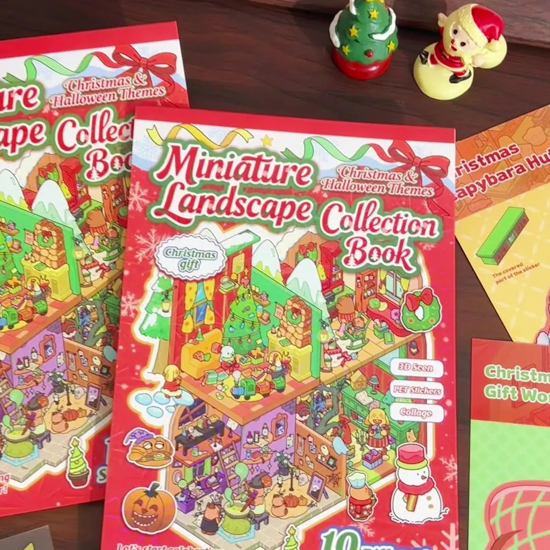 Kawaii Christmas Carnival 3D  Christmas&Halloween  Landscape Sticker