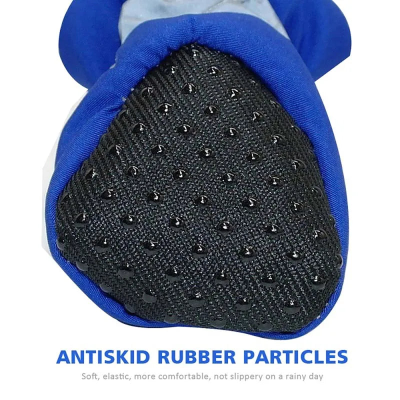 4pcs Antiskid Puppy Shoes Pet Protection Soft-soled Pet Shoes Winter