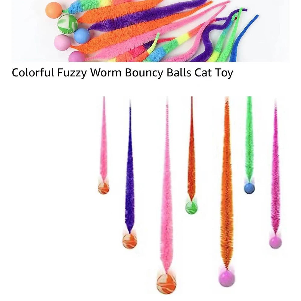 Cat interactive toys Tickle Cat Colorful bouncing ball Pet supplies