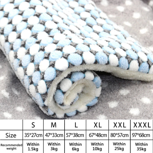 Flannel Pet Mat Dog Bed Cat Bed Thicken Sleeping Mat Dog Blanket Mat