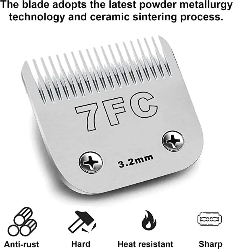 3F 4F 5F 7F 9# 10# 30# 40# 50# Professional Pet Dog Clipper Blade Fit