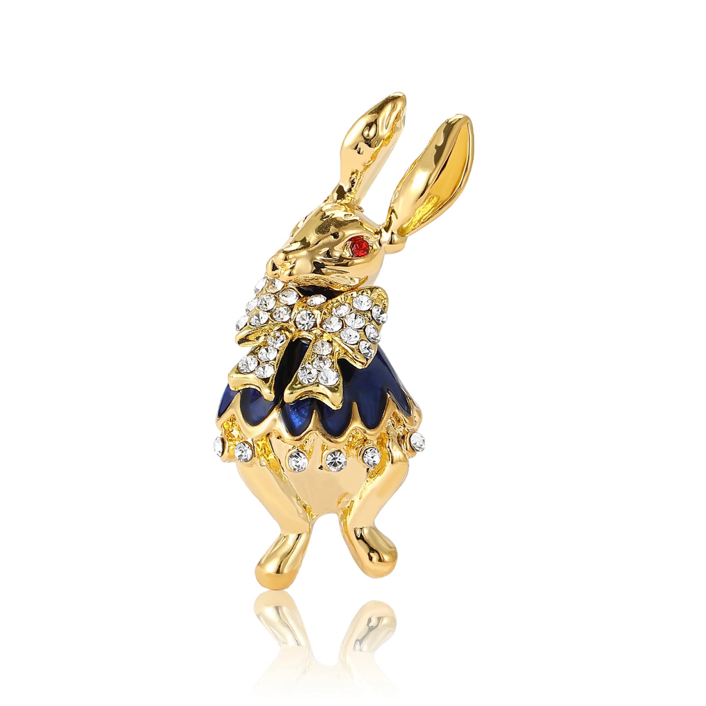 Cute Rabbit Brooches for Women Unisex Cartoon Gentleman Bunny Pets