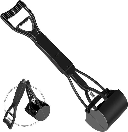 Dog Pooper Scooper Pet Long Handle Jaw Poop Scoop Picker Excrement