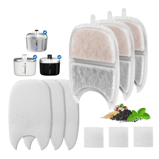6/12/18/24pcs Pet Water Dispenser Filter Cat Water Fountain Filter