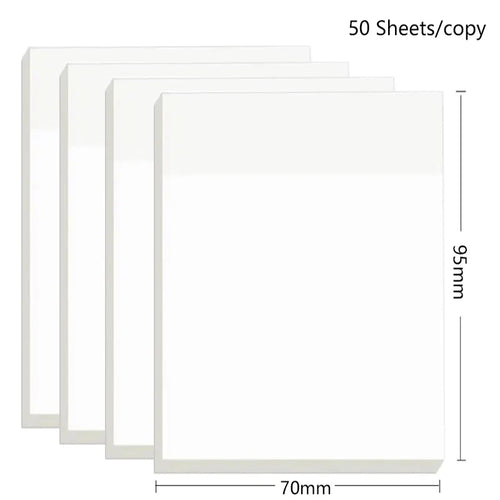 200 Sheets PET Transparent Notes Stickers Waterproof Posted It Paper
