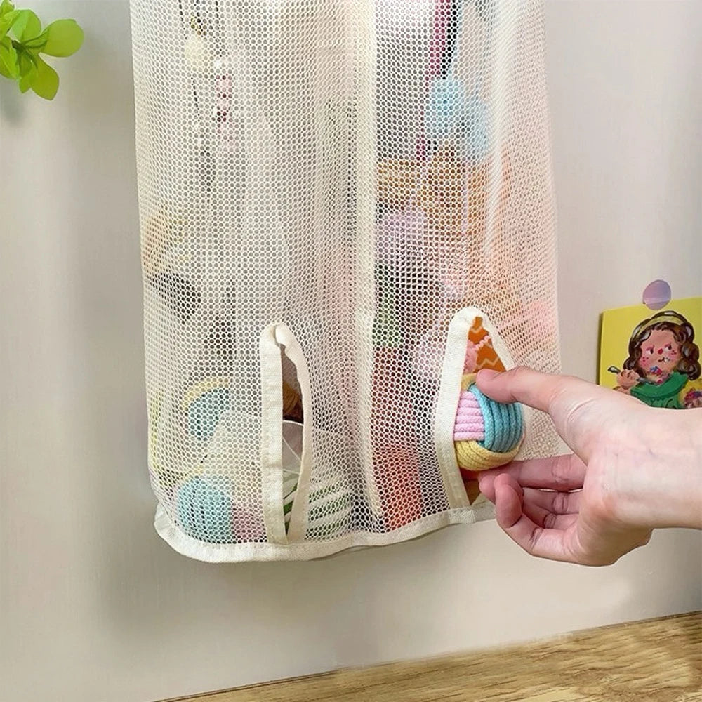 Cat Stick Wall-Mounted Mesh Storage Gag-Suitable For Pet Toys, Cat Toy