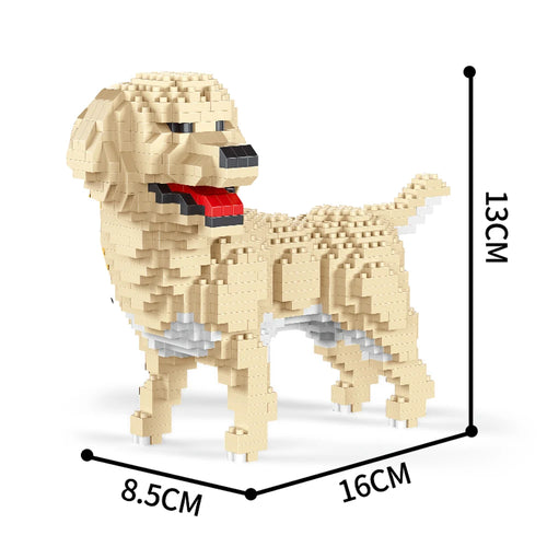 KNEW BUILT Dog Model Mini Building Block Toys Set for Kid Boy Girls