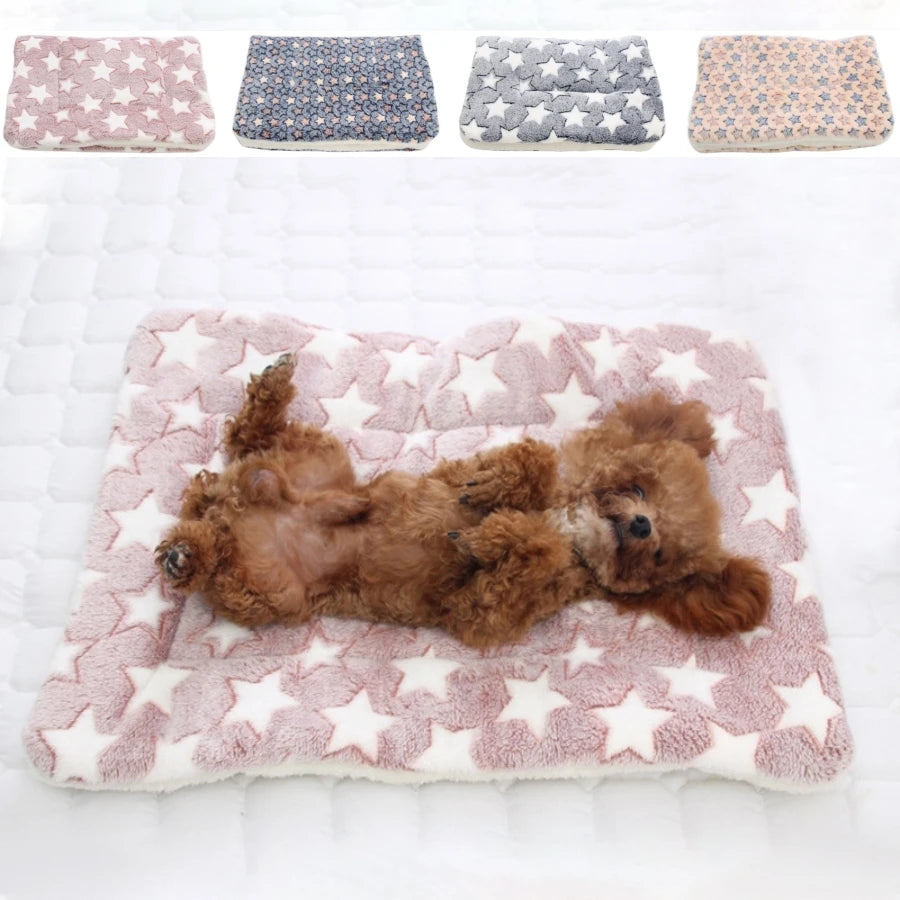 Thicken Flannel Mat Pet Cat Beds Mats Dog Bed Sleeping Mat Soft Warm