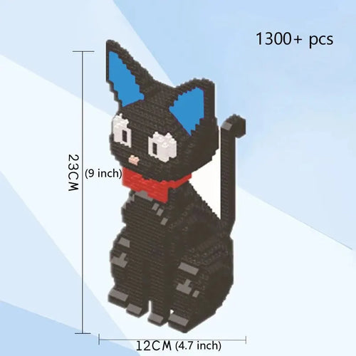 Charming Shiba Inu or Black Cat Building Block Kit (in bag) Delightful