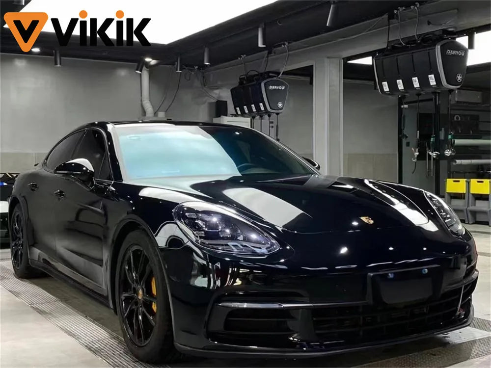 PET Glossy Piano Black Car Body Film Vinyl Wrap Styling Decal Self