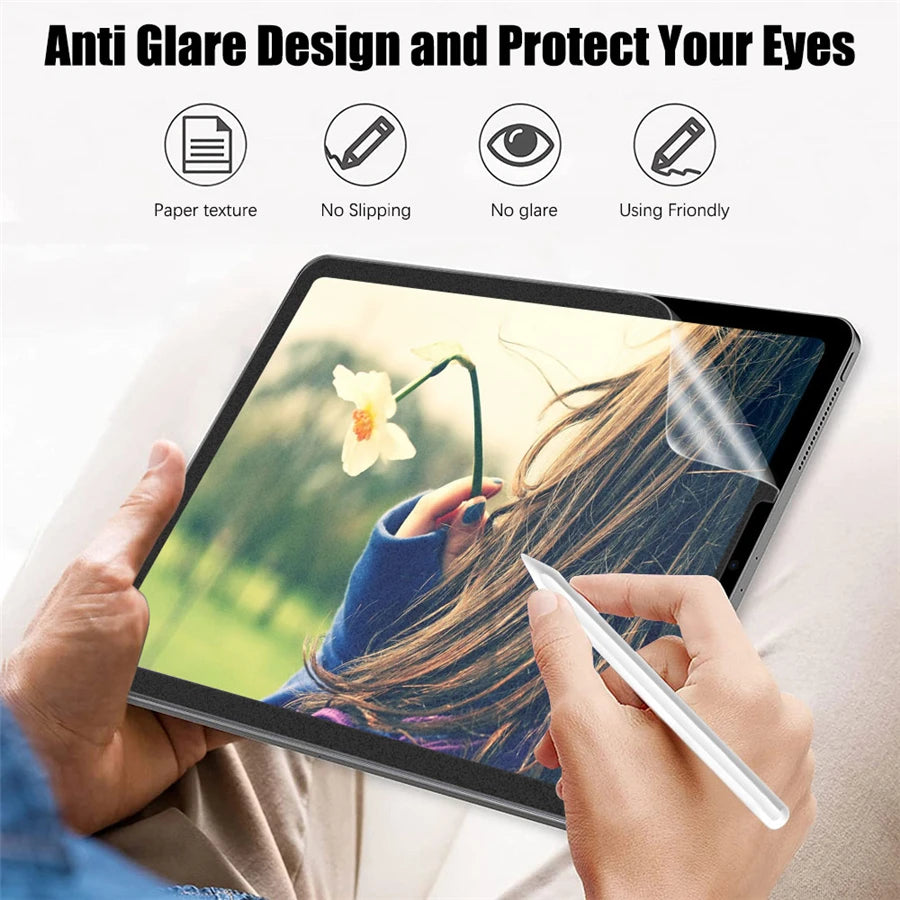 3Pcs Paper Feel Like Screen Protector For ipad Air 11 Pro 13 2024