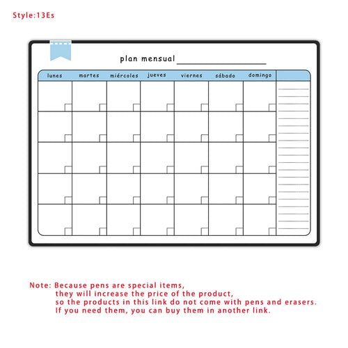 A3 Size Magnetic Weekly &monthly Planner Dry Erase Calendar Fridge