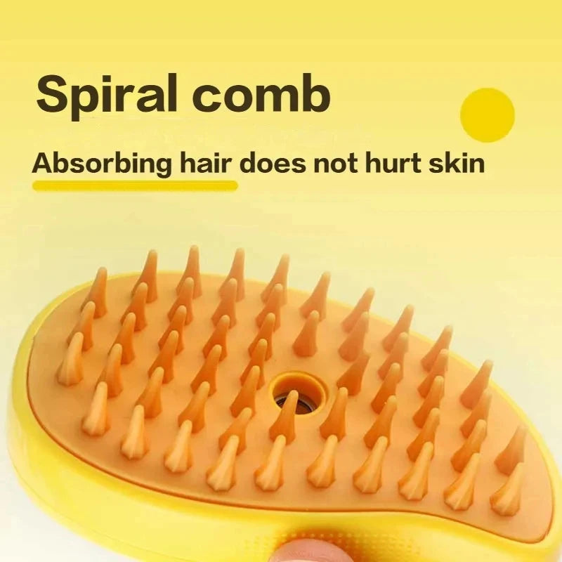 Cat Steam Brush Electric Spray Water Spray Kitten Pet Comb Soft