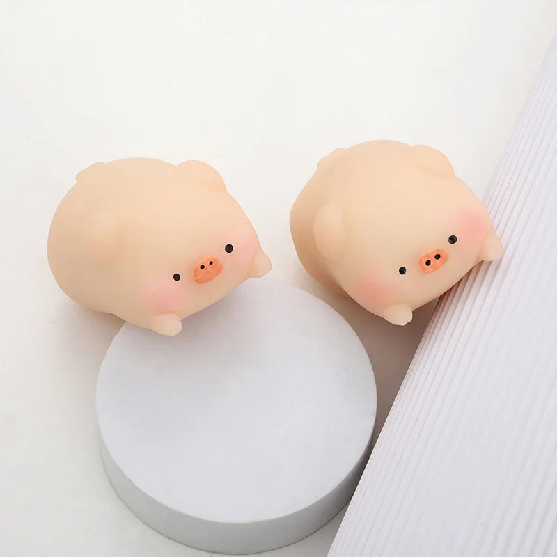 Cute Little Pink Pig Squeeze Toys Pink Piglet Stress-relieving and