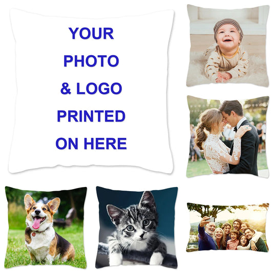 MIAOTU Custom Cushion Cover DIY Customized Throw Pillow Home