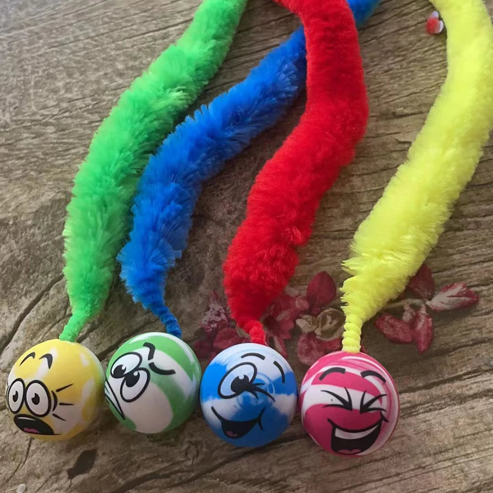 Cat interactive toys Tickle Cat Colorful bouncing ball Pet supplies