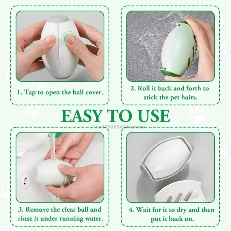 Portable Lint Remover Roller Washable Needed for Clothes Pets Dust