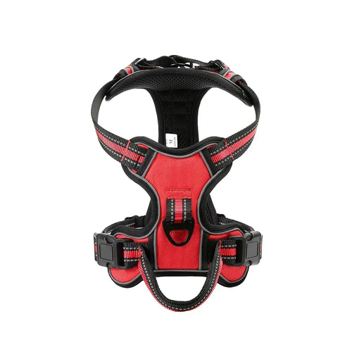 Adjustable Nylon Dog Harness Vest Reflective Soft Breathable No Pull