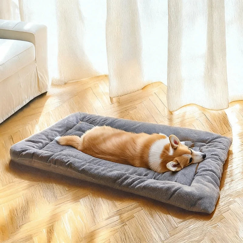 Extra Large Plush Dog Bed Sofa Thickened Super Soft Polyester Pet Mat