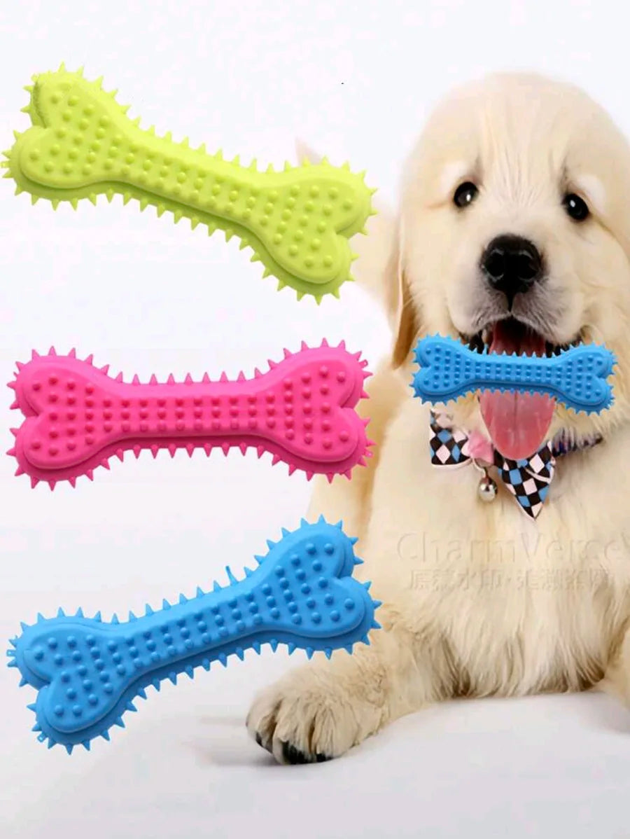 1/3pcs Pet Bone Shaped Dog Chew Toys Teeth Cleaning Chew Toys, Dog