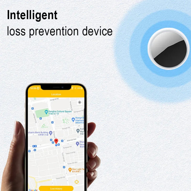 GPS Bluetooth Tag For Phone Airtag Find My App Anti Lose Tracker With
