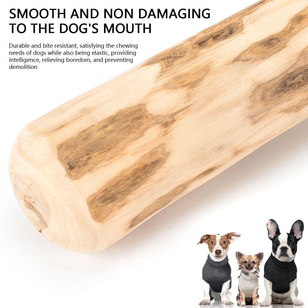 Natural Coffee Wood Dog Chew Toys Long Lasting Chewable Stick Dogs