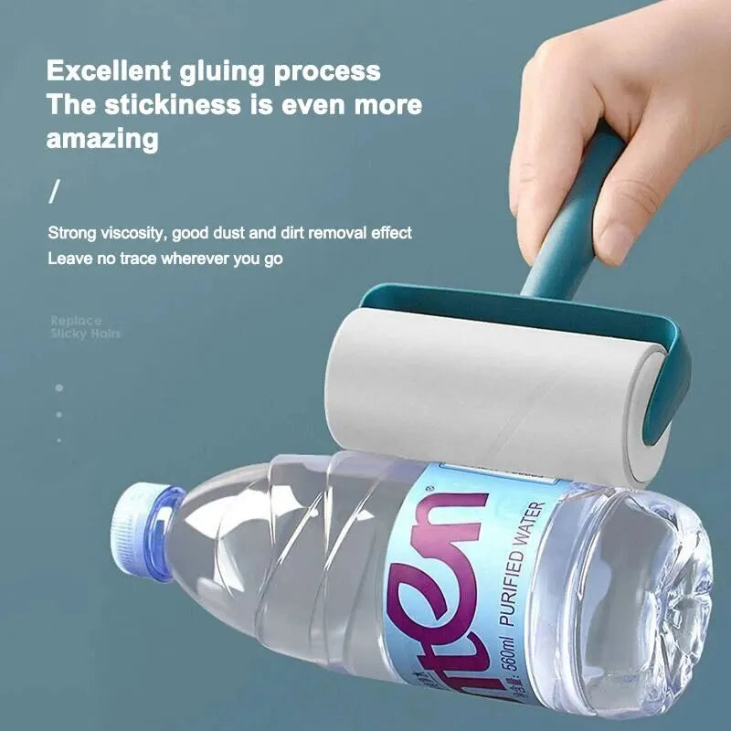 1pc New Tearable Roll Paper Sticky Roller Brush Plush Razor Household