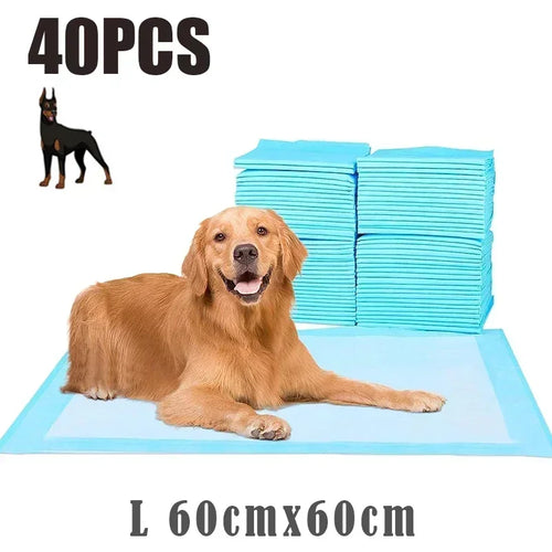 20/40/50/100-Pack Ultra Absorbent Pet Diaper Pads for Dogs &Cats