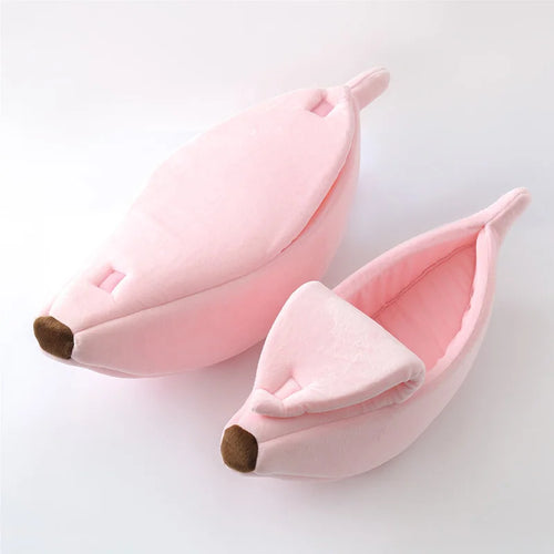 Banana Cat Bed House Funny Cute Cozy Cat Mat Beds Warm Durable