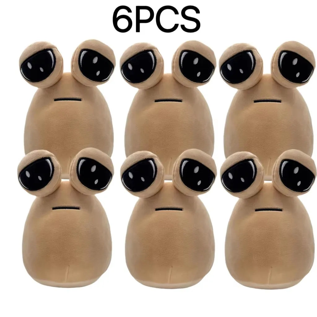 1-6pcs 22Cm Anime Game The Maw My Pet Alien Pou Kawaii Cartoon Plush