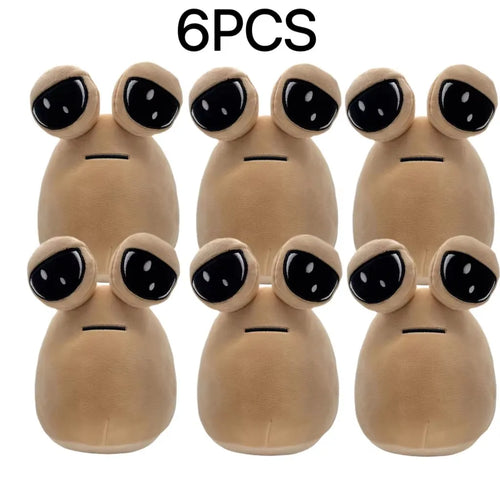 1-6pcs 22Cm Anime Game The Maw My Pet Alien Pou Kawaii Cartoon Plush