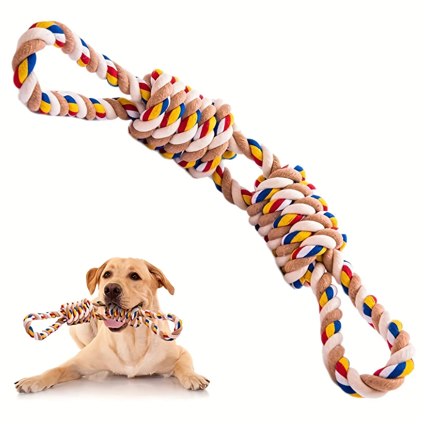 40cm Pet Indestructible Toy For Medium Large Dogs Tough Nature Cotton