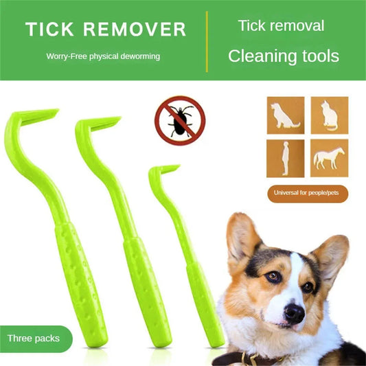 Flea Remover Hook Tick Removal Tweezer Ticks Pull Pet Cat Dog