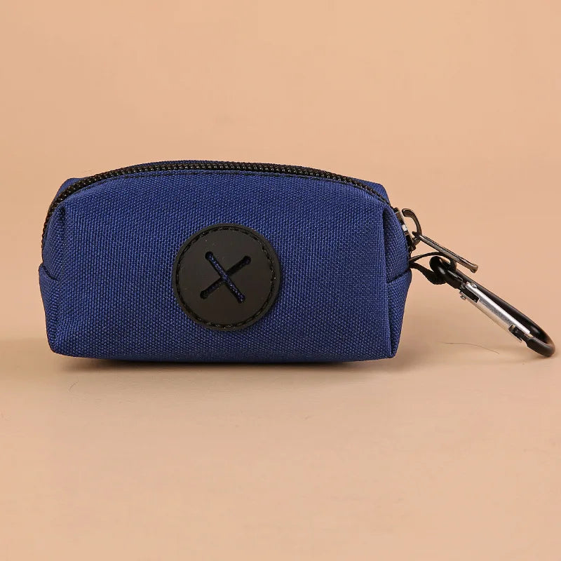 Canvas Dog Poop Bag Holder, Outdoor Pet Waste Bag Dispenser with