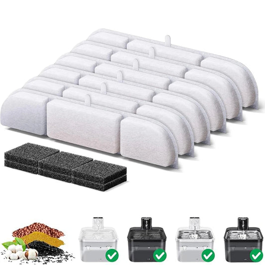 6/8/12/14/16PCS Activated Carbon Replacement Filters For Pet Automatic