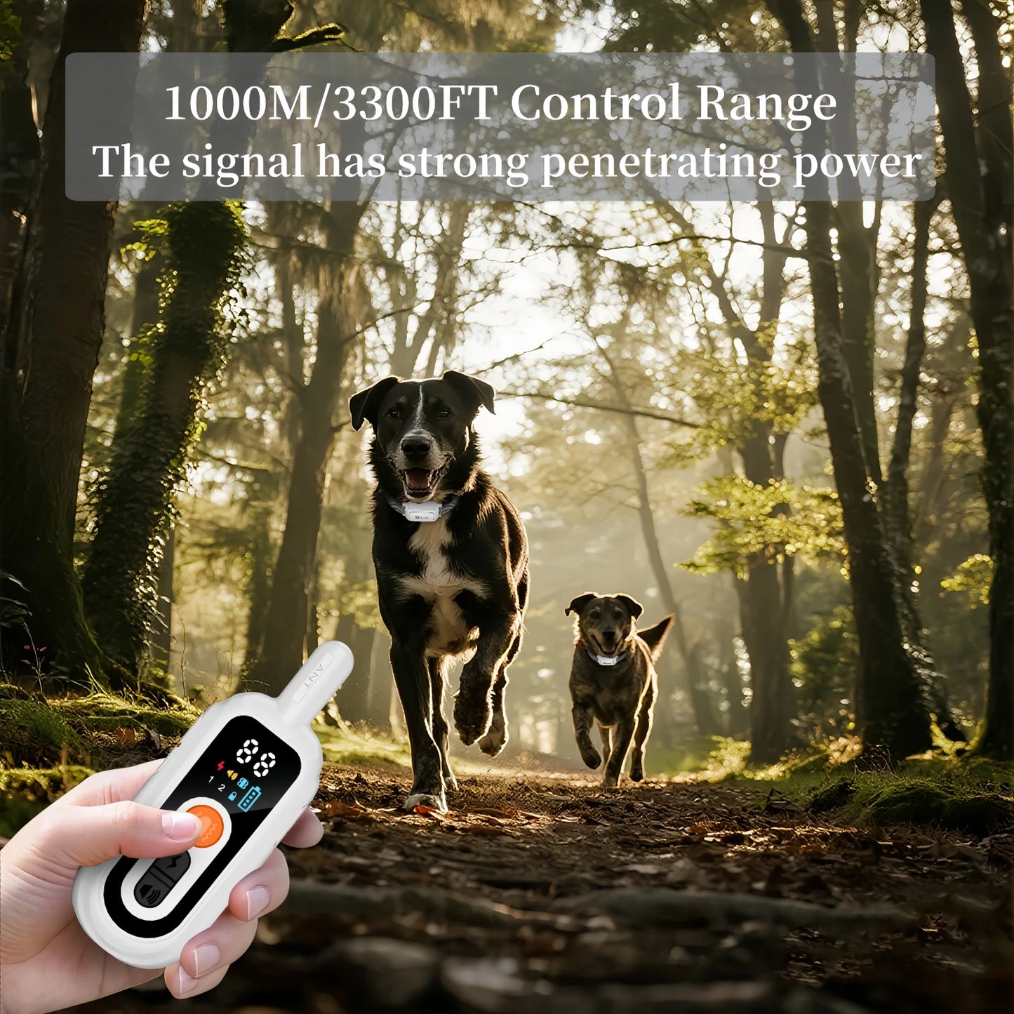 Electric Dog Training Collar Waterproof Dog Bark Collar Pet With