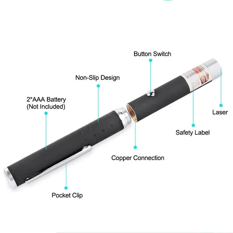 Pet Laser Pointer & LED Flashlight - Interactive Cat Scratching Toy,