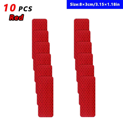 10 Reflective Stickers, Warning Safety Reflective Stickers, Pet Safety