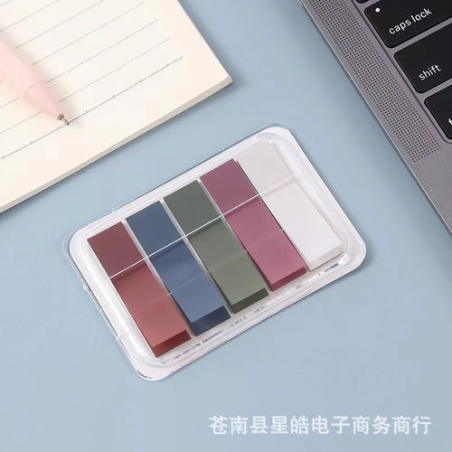 1 PC PET Transparent Index Sticker Morandi Sticky Note Sticker Sticky